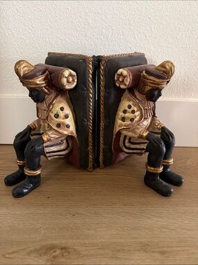Pair of Vintage Top Prince’s Bookends 9.5”x5.5” solid/heavy